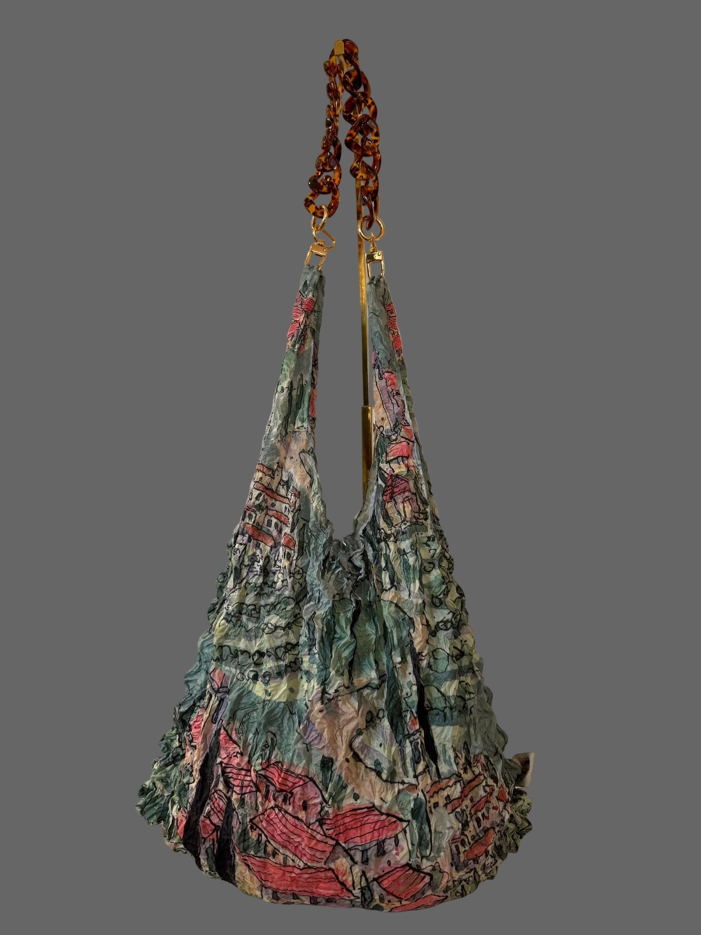 Tortoiseshell Acrylic Handle for your Eco Bag image 6