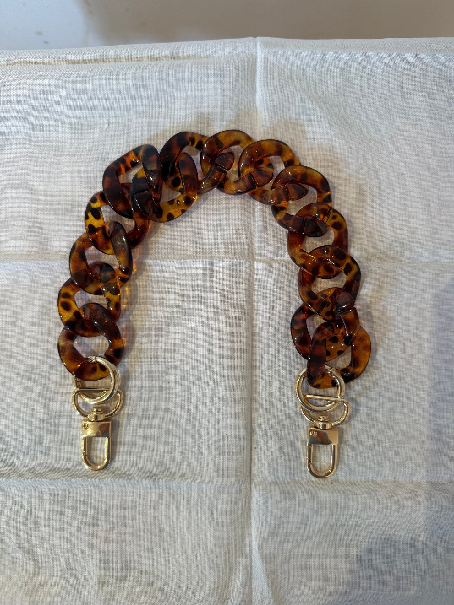 Tortoiseshell Acrylic Handle for your Eco Bag image 1