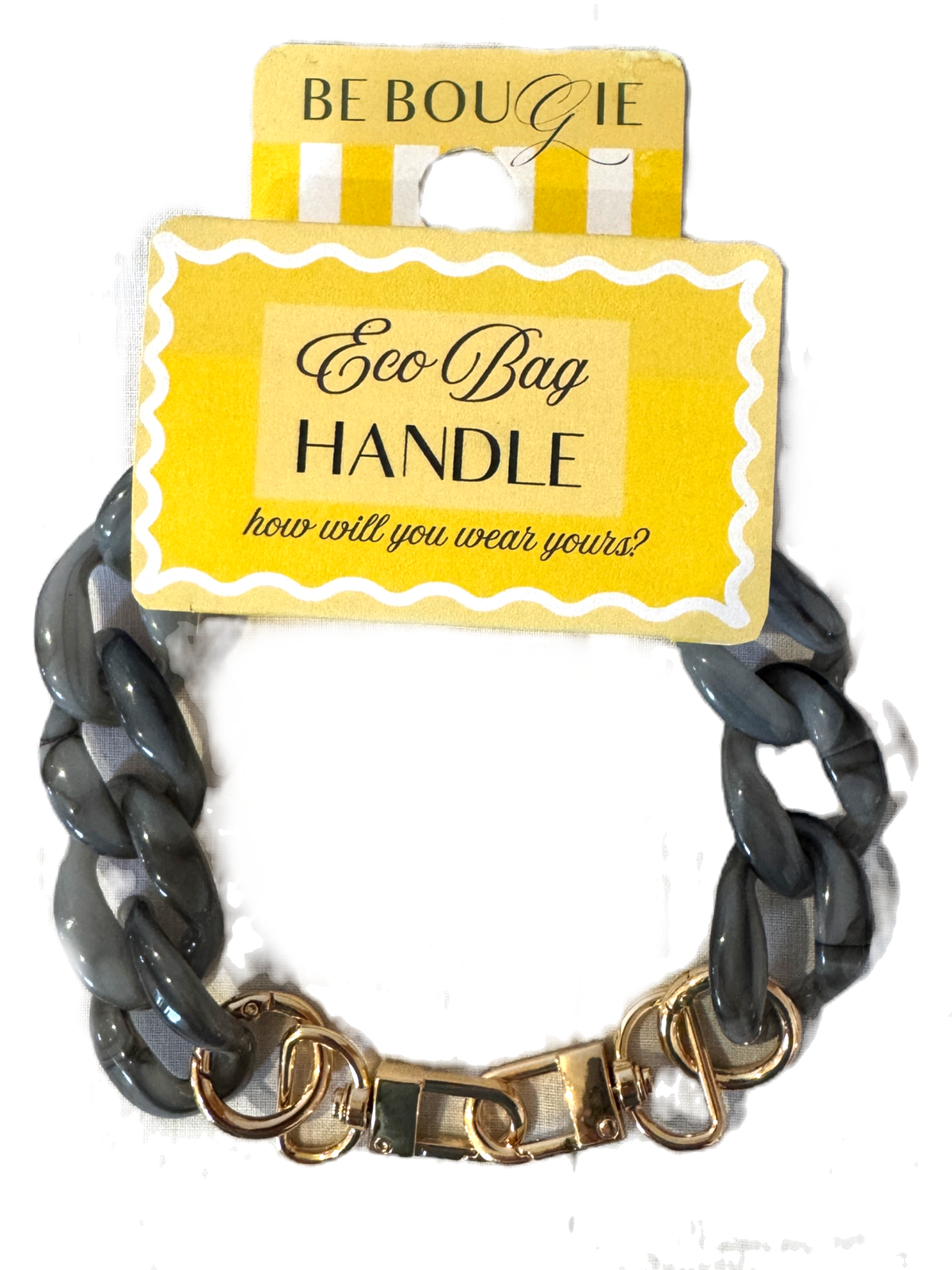 Grey Acrylic Handle for your Eco Bag image 0