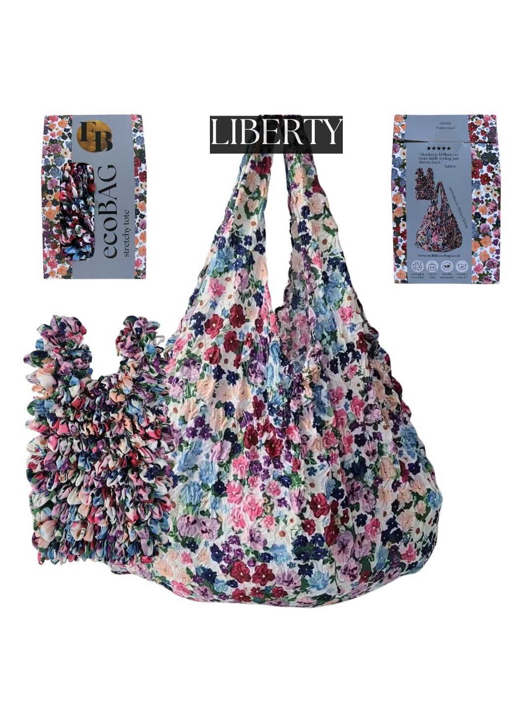 Liberty Ditsy Sustainable Stretchy Tote Bag