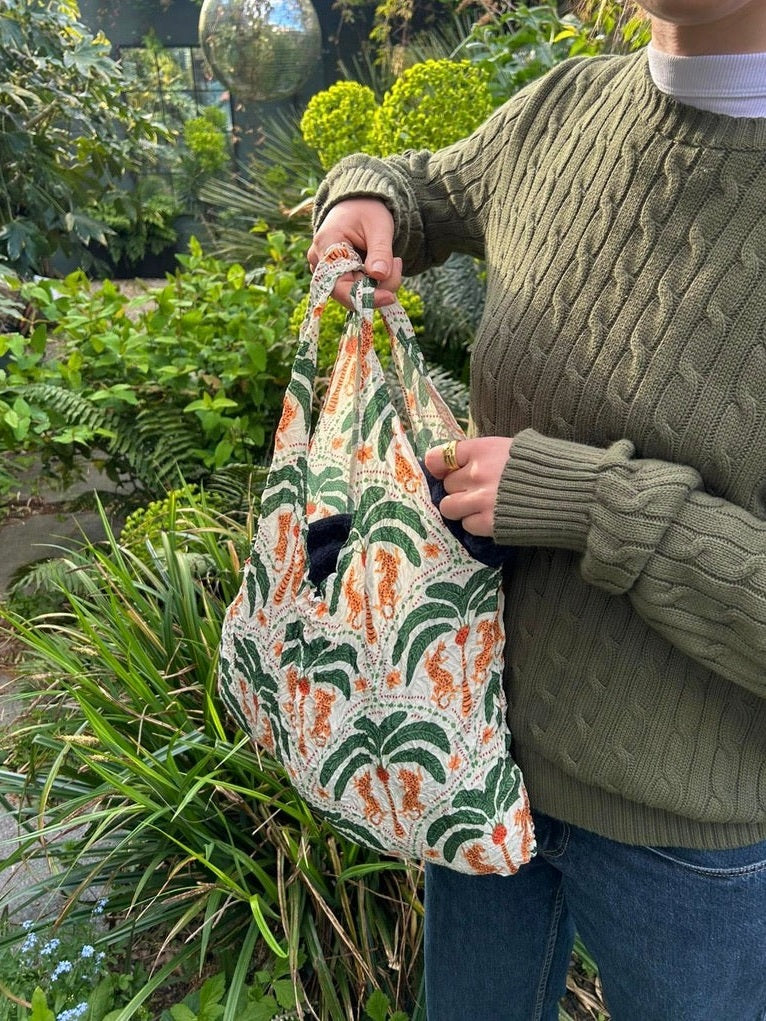 Tote Bag Jungle Life Sustainable Stretchy Eco Shopper