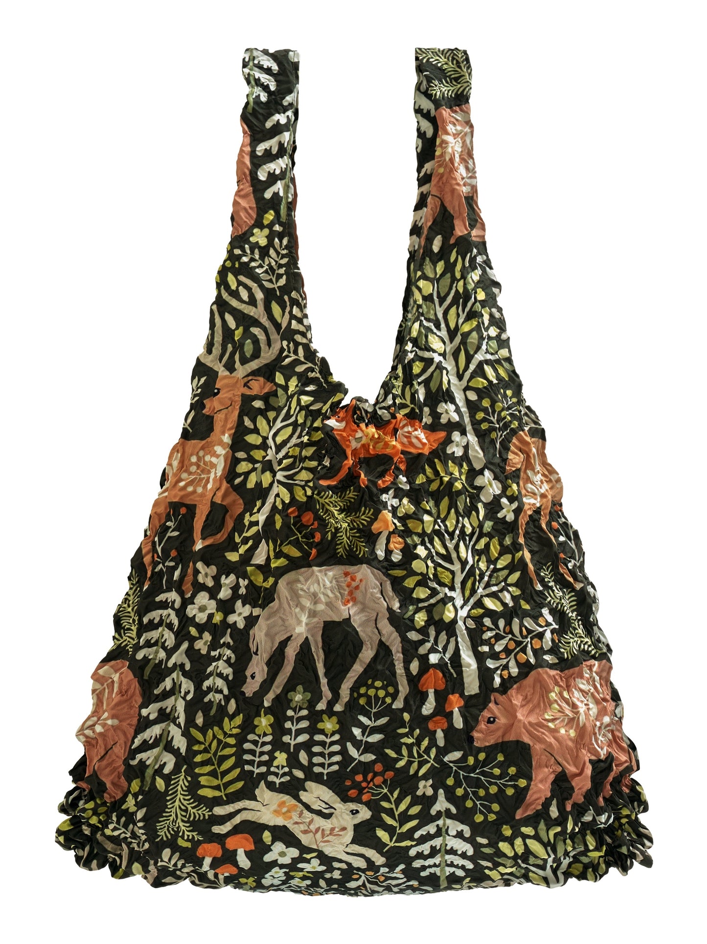 Deer and Bear Stretchy Sustainable Tote Bag