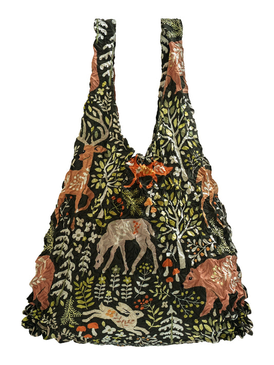 Tote Bag Deer and Bear Stretchy Sustainable Eco Shopper