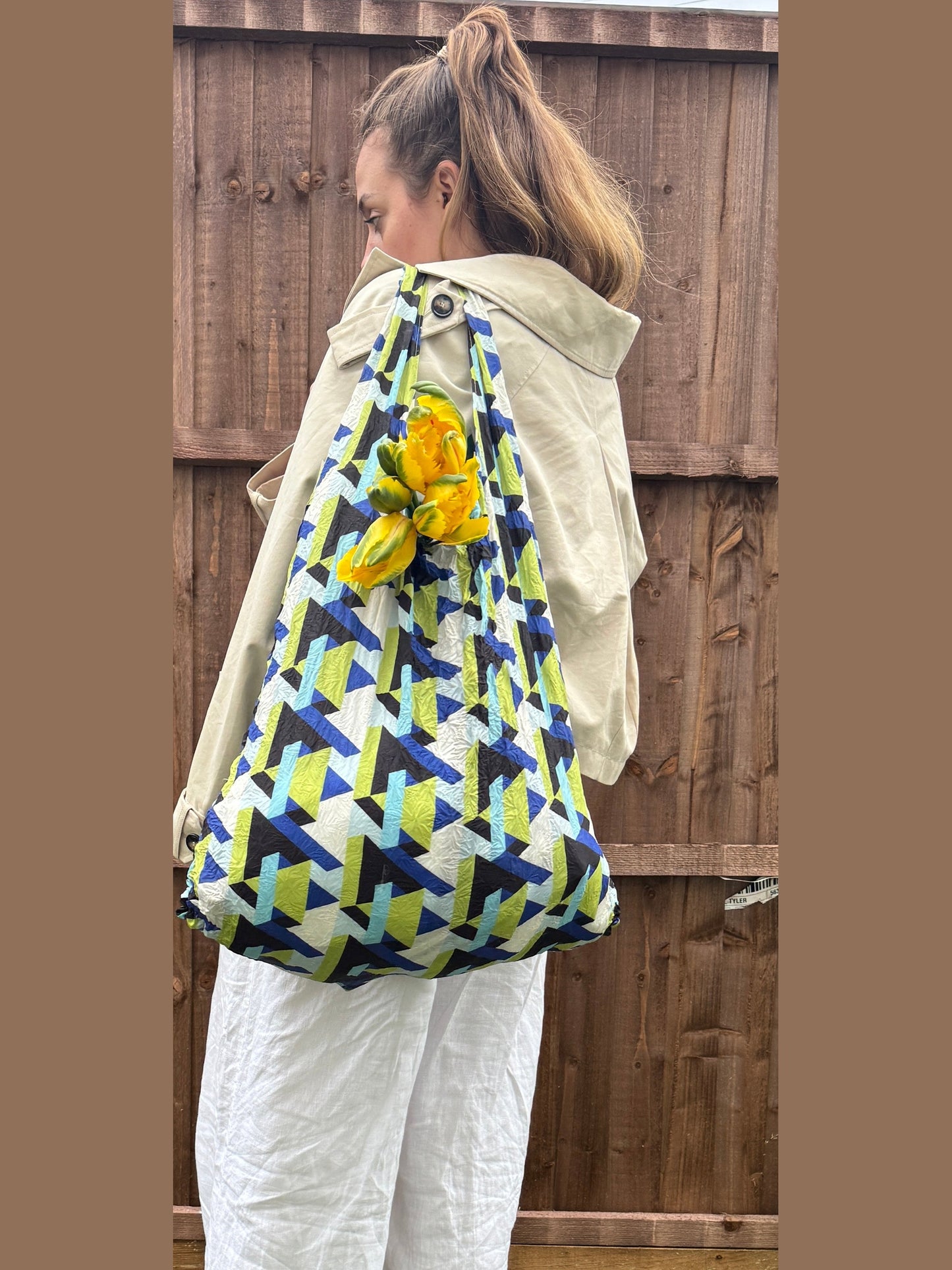New MAXI Electric Blue Stretchy Tote