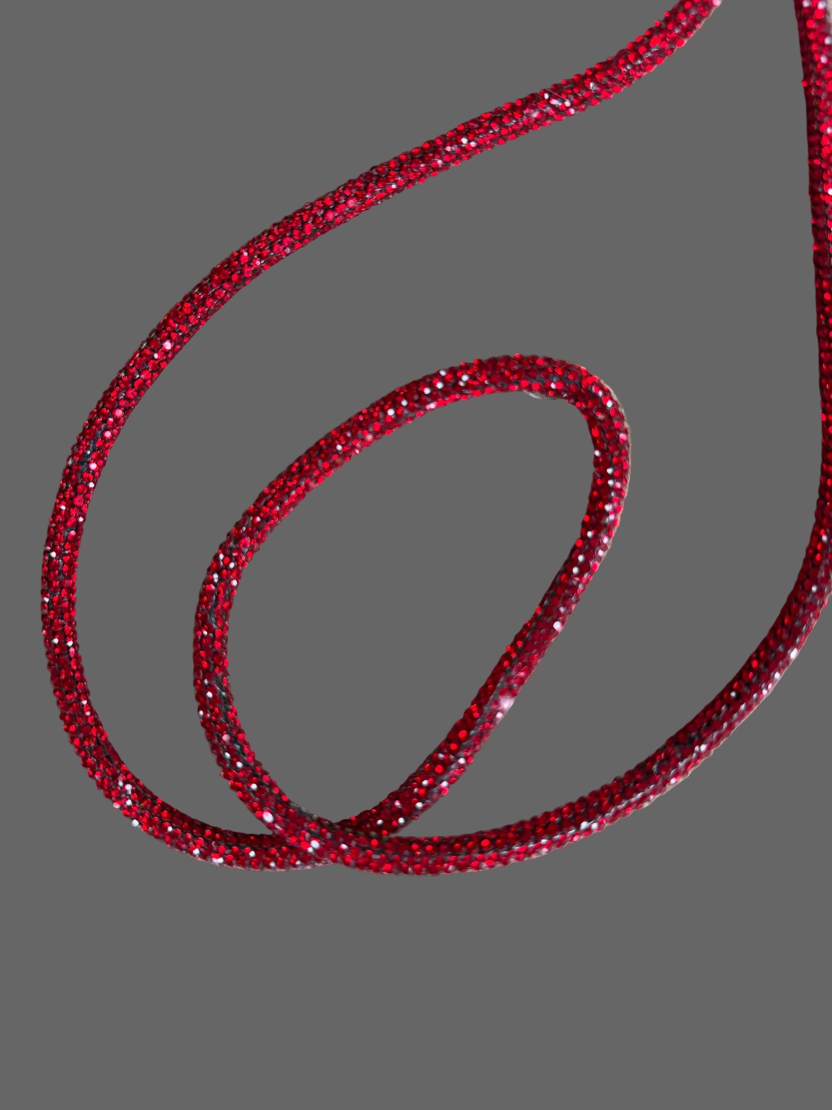 Red sparkly cross body phone strap