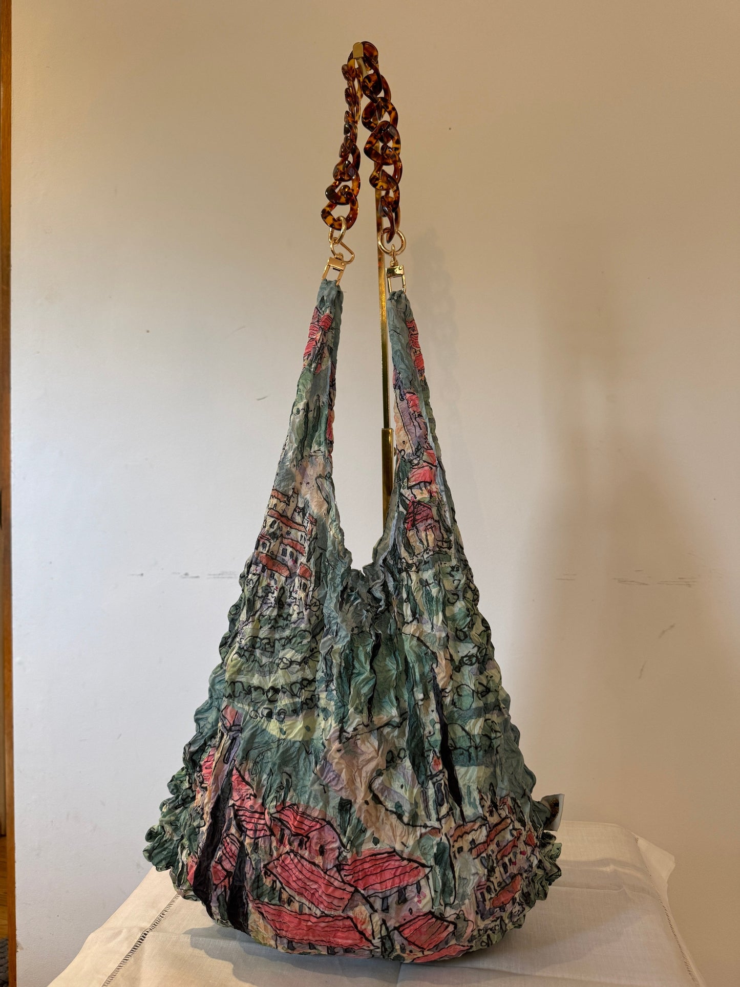 Tortoiseshell Acrylic Handle for your Eco Bag image 6